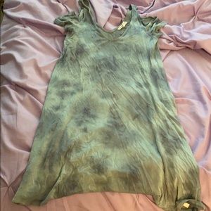 Tie Dye Swing Tank Dress